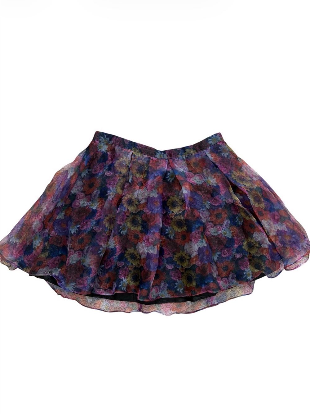 Colorful Floral Tulle Skirt Topshop Size 12